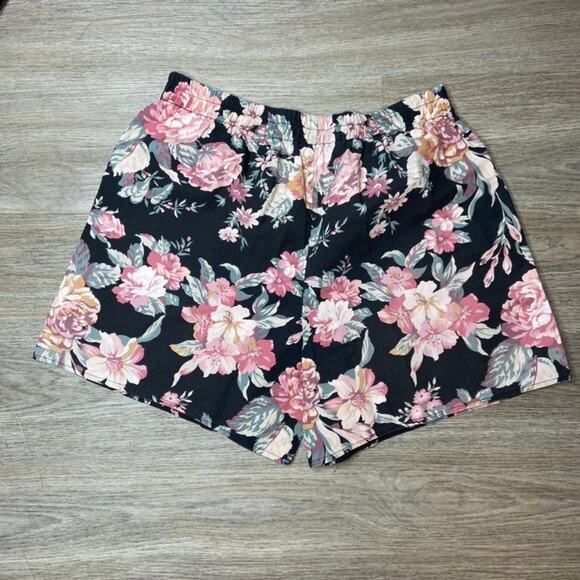 Handmade Pants - Vintage Floral Wide Leg Shorts (M)